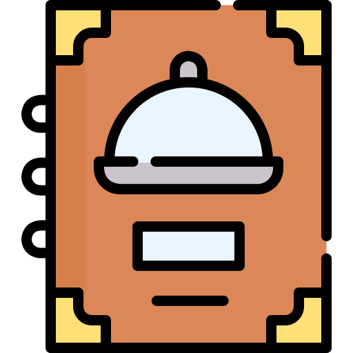 Menu food and restaurant choose paper icon