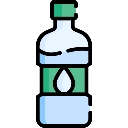 Mineral water healthy drink food and restaurant icon