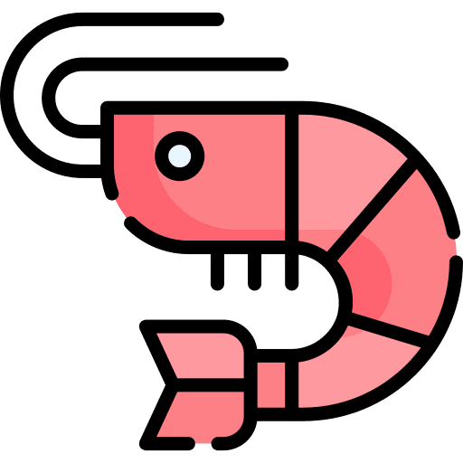 Prawn prawn shellfish food and restaurant icon