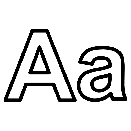 Font edit tools shapes and symbols style icon