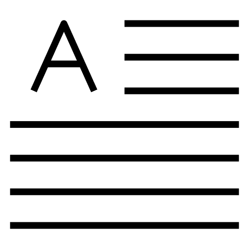 Layout art and design text paragraph icon