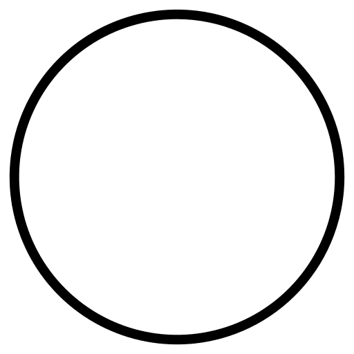 Oval circle oval geometrical icon