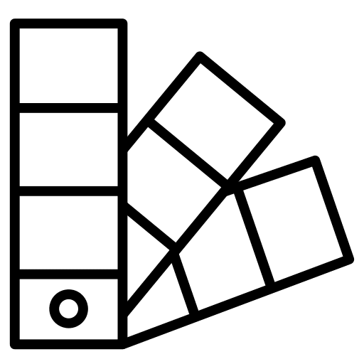 Paint swatch colors swatch art and design icon