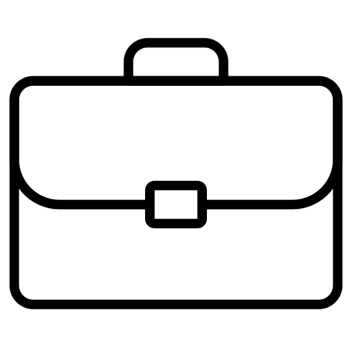 Portfolio bag case management business pack icon