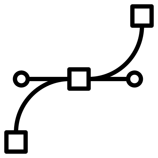 Vector graphic tool vector art and design icon