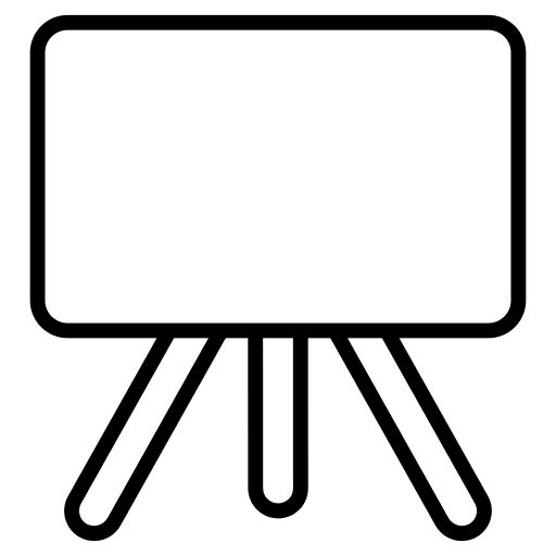 Board drawing art and design board icon