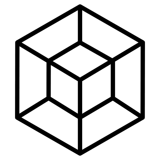 Cube graphic design cube art and design icon