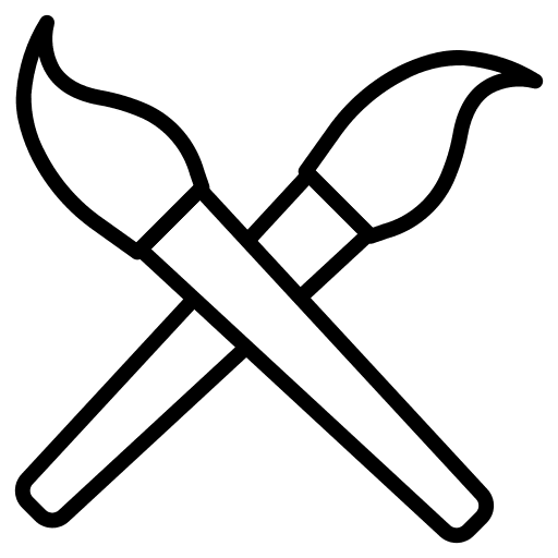 Paint brushes paint brushes art painting icon