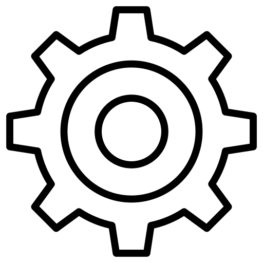 Setting cog art and design setting icon