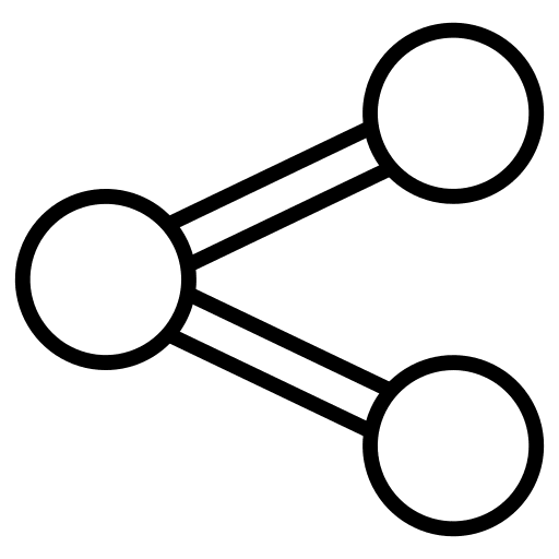 Share connector social network circles icon
