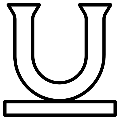 Underline text format font style icon