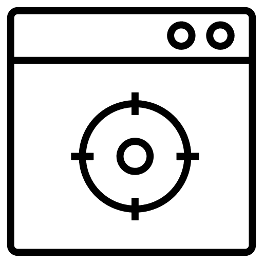 Web browser seo and web target web browser icon