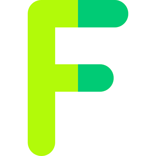 F letter shapes and symbols f icon