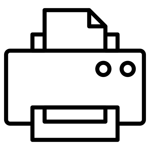 Printer paper printing printer icon