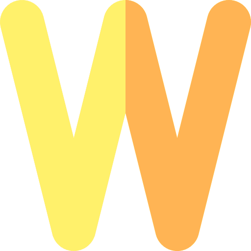 W education consonant shapes and symbols icon