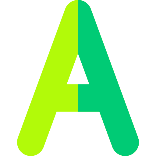 A vowel a alphabet icon