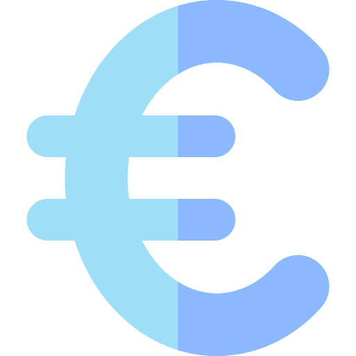 Euro banking coin euro icon