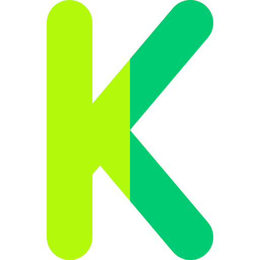 K consonant k alphabet icon