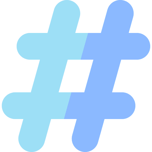 Hashtag hashtag shapes and symbols internet icon