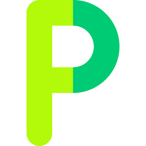 P abecedary consonant alphabet icon