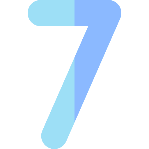 Seven seven shapes and symbols education icon