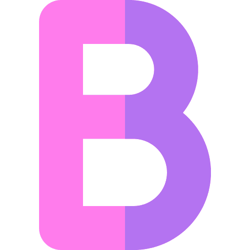 B consonant b letter icon