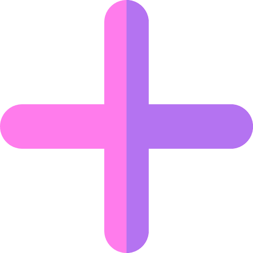 Plus shapes and symbols maths plus icon