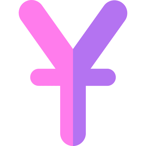 Yen exchange shapes and symbols yen icon