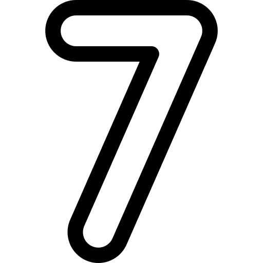 Seven seven 7 education icon