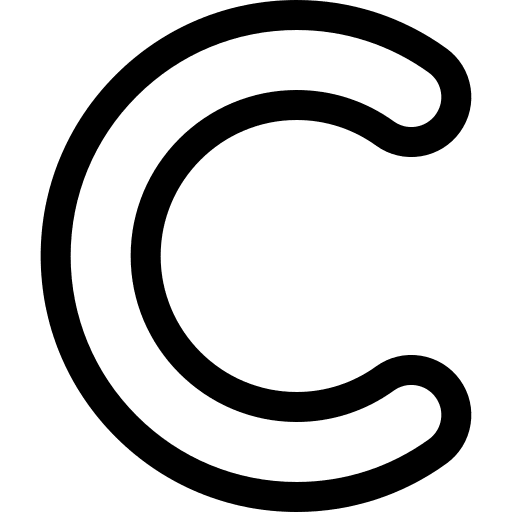 C consonant c education icon