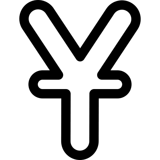 Yen banking currency money icon