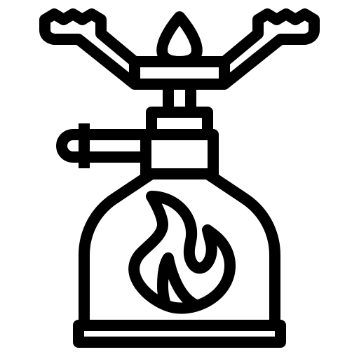 Camping gas trekking camping gas adventurer icon