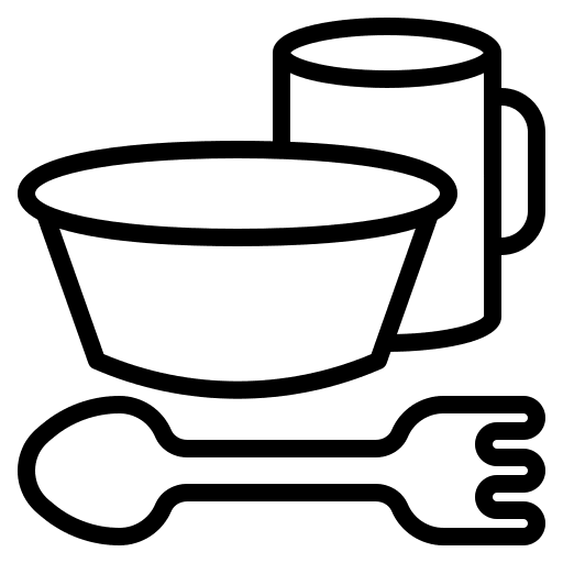 Kitchen utensils adventurer kitchen utensils hiking icon