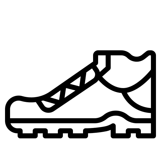 Shoe trekking footwear hiking icon