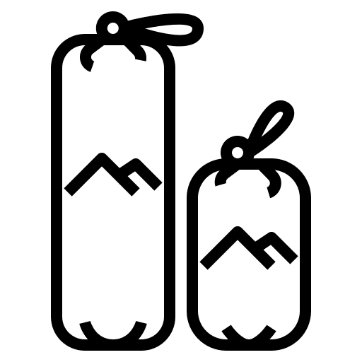 Sleeping bag mountaineering sleeping bag holidays icon