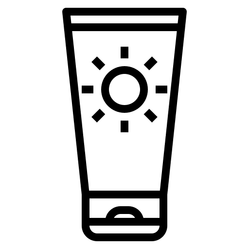 Sunscreen holidays sun protection sun cream icon