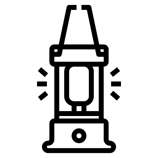 Lamp adventurer trekking light icon