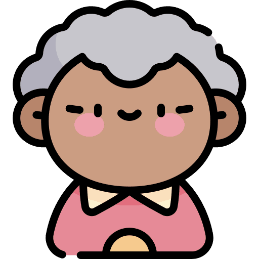 Old man afro hair old man elderly icon