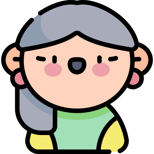 Old woman feelings grandmother avatar icon