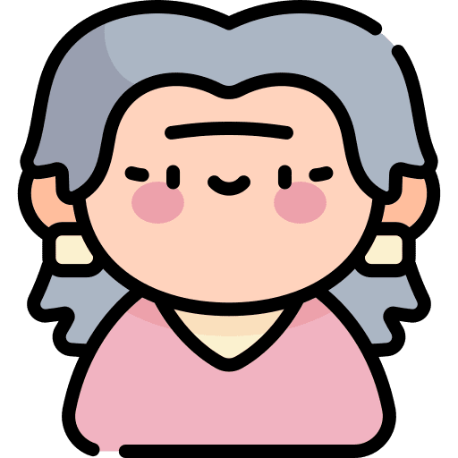 Old woman user profile grandma icon