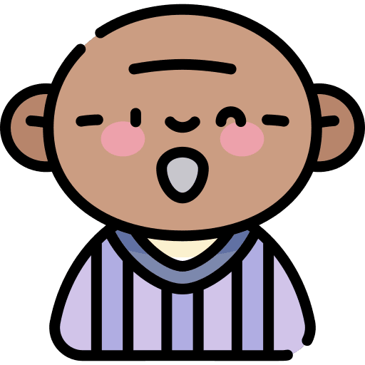 Old man avatar elderly wink icon