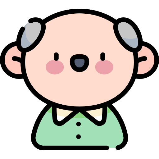 Old man people grandfather avatar icon