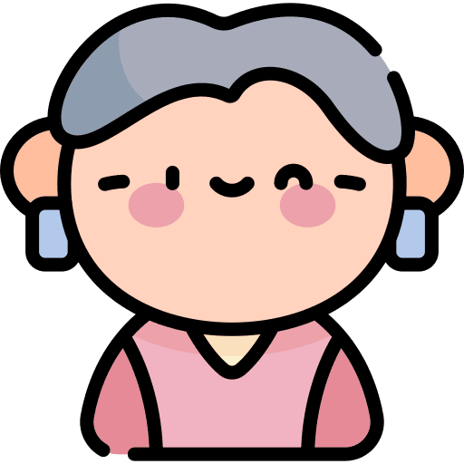 Old woman avatar grandmother user icon