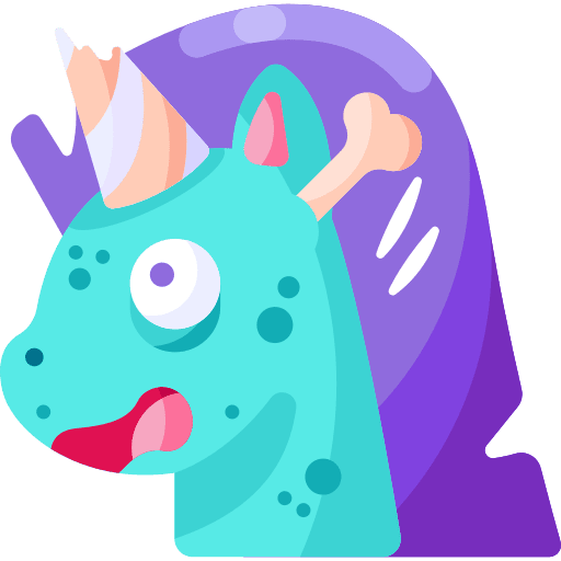 Unicorn avatar smileys zombie icon