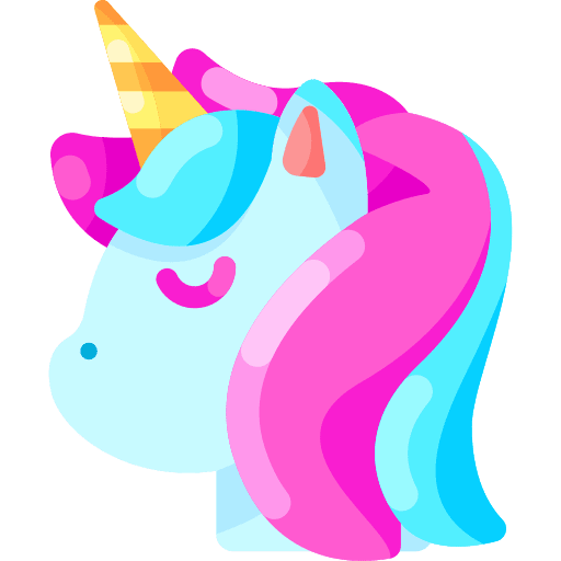 Unicorn avatar feelings animals icon
