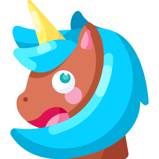 Unicorn animals feelings avatar icon