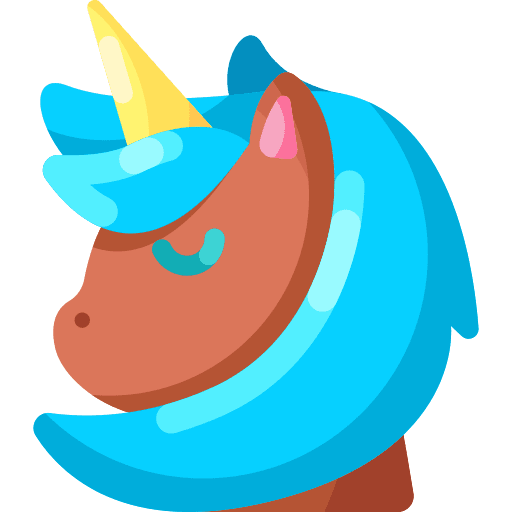 Unicorn feelings fairy tale animals icon