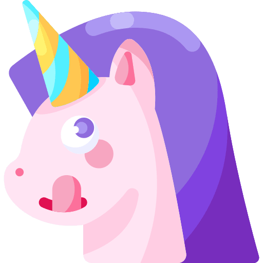Unicorn smileys fantasy folklore icon
