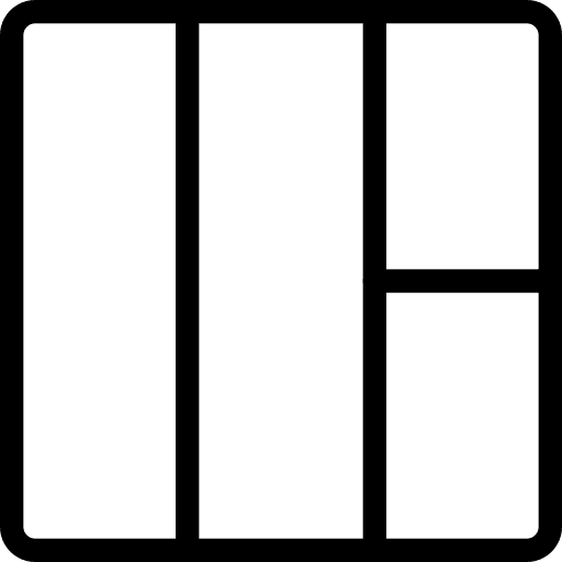 Left blocks design ui icon