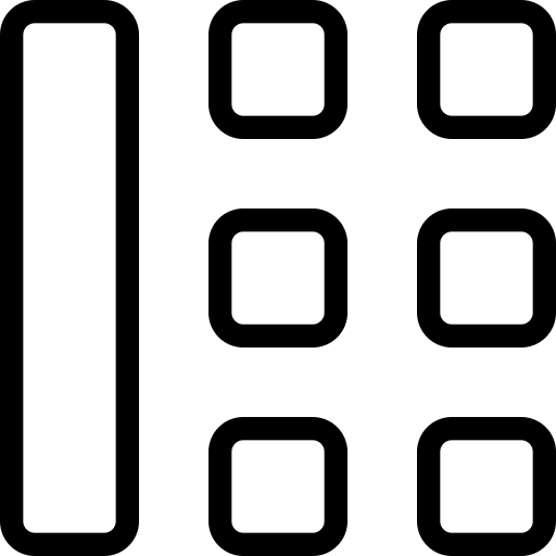 Layout grid blocks square icon